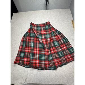 Vintage‎ Bonda Textiles Woolmark TARTAN/PLAID Kilt/Skirt Size 4